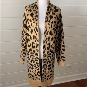 BP leopard print cardigan